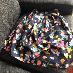 chesty 花柄小鳥ひざ丈スカート