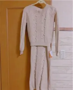 新品　レディアゼル　可愛いニットセーター＆スカートセット Fサイズ