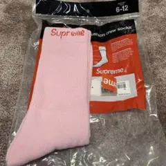 Supreme / Hanes® Crew Socks 1足 "Pink"
