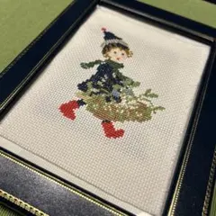 クロスステッチ完成品 刺繍道具
