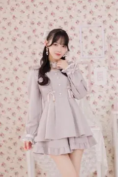 ROJITA ハートバックルチョーカーセットアップ ピンク