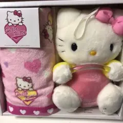 ハローキティ　タオルかけ　ハンドタオル　ぬいぐるみ　箱なしのサムネイル