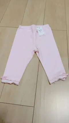 【新品未使用】 リボン 7分丈レギンス ピンク 90cmのサムネイル