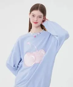 kirsh キルシー　トレーナー　水色のサムネイル
