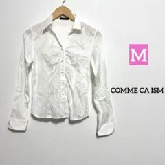 COMME CA ISM 長袖シャツ ホワイト ストライプのサムネイル