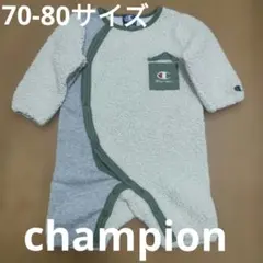 champion フリースロンパース 70-80サイズ