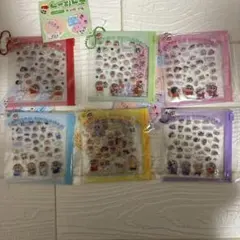 クレヨンしんちゃん　デコパーツシール　6種セット