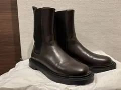 CHARLES&KEITH ブラウンレザー サイドゴアブーツ 36 (23cm)