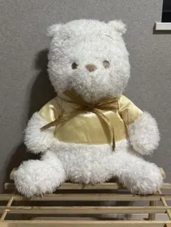 極美品☆/特大縫いぐるみ/BIGプー/プーさん/白/ホワイト/大きい☆ 極美品☆/特大縫いぐるみ/BIGプー/プーさん/白/ホワイト/大きい
