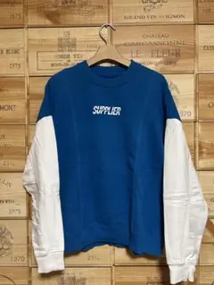SUPPLIER スウェット ブルー ホワイト Sのサムネイル