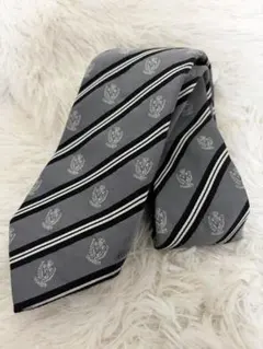 【良品】BURBERRY BLACK LABEL グレー ストライプ バーバリー