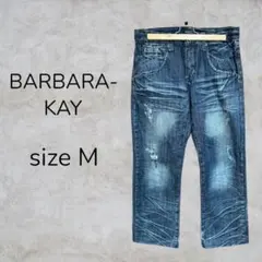 BARBARA-KAY ズボン パンツ ダメージ加工 ウォッシュド加工 ジーンズのサムネイル