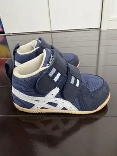 ASICS キッズシューズ ネイビー ベルクロ式