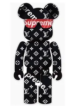 supreme×ベアブリック パーティー アートポスター