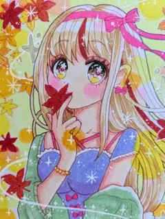 オリジナル手描きイラスト原画「もみじ」