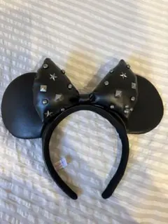 東京ディズニーリゾート カチューシャ ブラック スタッズ - メルカリ