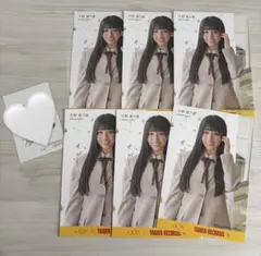 天野香乃愛　電話番号教えて　タワレコ特典ポストカード6枚+レシートセット
