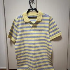 GAP ギャップ ポロシャツ ボーダー イエロー Mサイズのサムネイル