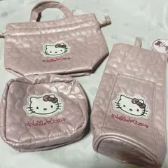 新品⭐️人気完売 ハローキティ キルト ケース ショルダー 4点セット