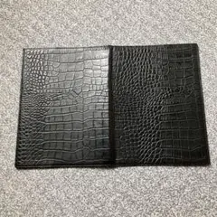 MORABITO モラビト メガネケース ブラック レザー 本革 クロコ型押し
