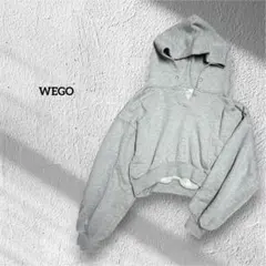 WEGO STANDARD グレー クロップドパーカー　S 短丈　カジュアル