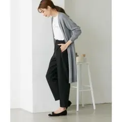 無印良品 ロングカーディガン ウール シルク混 羽織り 無地 シンプル Sサイズ