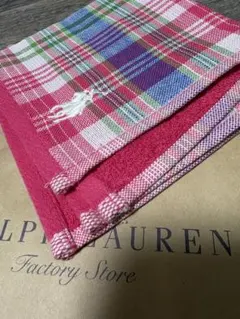【new】Ralph Lauren チェック柄タオルハンカチ