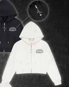 treasure pop up ジップアップフーディM IVORY トレカ付