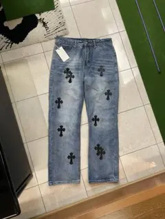 DOUBLESTEAL デニムパンツ ダメージ加工 - メルカリ