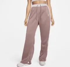 【NIKE AIR】　希少　サイドスナップ トラックパンツ M くすみピンク