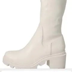 新品STEVE MADDEN スティーブ・マデン ストレッチロングブーツ 白のサムネイル