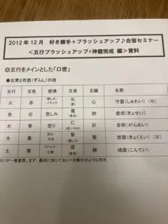 清水義久先生　2012年12月 好き勝手ブラッシュアップ 合宿セミナー 資料