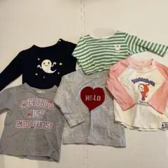 長袖カットソー シャツ UNIQLO 西松屋 アンパンマン 5点セット