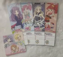 未使用】アイカツ アニONカフェ リクエストチケット 5枚 アイカツ