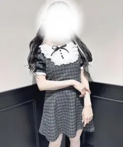 pium コットンフリルヨークセットアップ ギンガムチェック - メルカリ