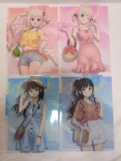 ローソン リコリスリコイル A4クリアファイル 千束 たきな ４種セット