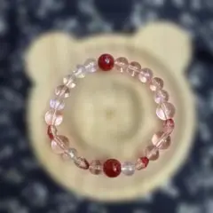 ビーズブレスレット ピンク