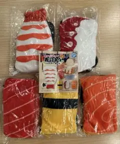 ぬいも背負える！ 特撰寿司ネタショルダーポーチ 【全5種セット(フルコンプ)】
