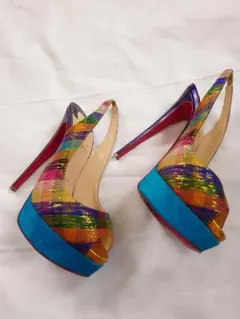 Christian Louboutin マルチカラー パンプスのサムネイル
