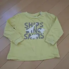 SHIPS 長袖 Tシャツ ロンティー 90 イエロー シップス