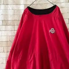 ナイキ ナイロンジャケット プルオーバー 刺繍ロゴ OHIO レッド XL