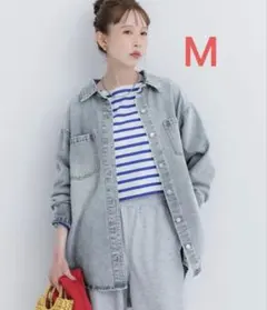 【新品未使用】coca オーバーサイズ デニムジャケット ライトブルー Mサイズ