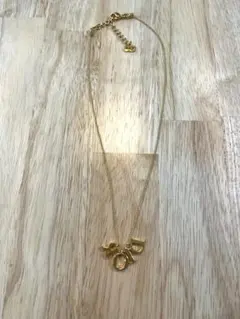 クリスチャンディオール Diorロゴ ネックレス ゴールド