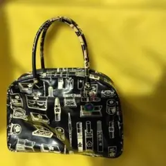 レトロMARY QUANT 化粧品モチーフ ハンドバッグ
