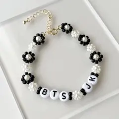 【ARMY必見】BTS ジョングク イメージ 推し活 ビーズブレスレット