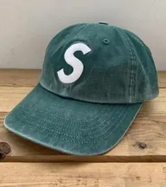 Supreme グリーンキャップ Sロゴ刺繍 - メルカリ