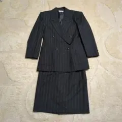 オンワード　スーツ　セットアップ スカート ストライプ