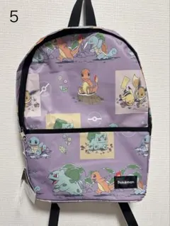 ⑤ ポケモン 30周年 プラチナムザッカリュック パープル カントー地方デザイン