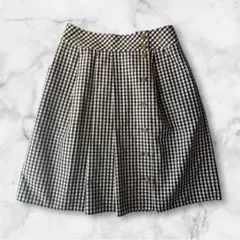 マッキントッシュフィロソフィー　膝丈スカート　チェック柄　サイズ38