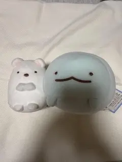 すみっコぐらし ぬいぐるみ しろくま とかげ 2点セットのサムネイル